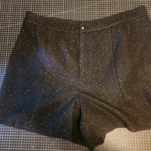 Black 1. State sparkly wool-mix shorts size 20W, brand new condition, never worn